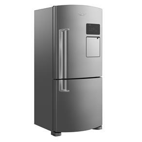 Refrigerador Brastemp Inverse Maxi BRV80 Frost Free com Central Inteligente Inox - 565 L - 220v