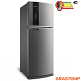 Refrigerador de 02 Portas Brastemp Frost Free com 462 Litros com Turbo Ice e Painel Eletrônico Evox - BRM56AK