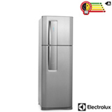 Refrigerador de 02 Portas Electrolux Frost Free com 382 Litros Painel Blue Touch Inox e Cinza - DF42X