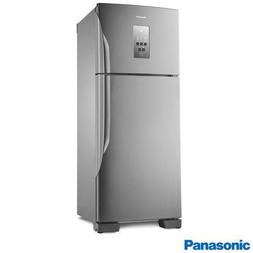 Refrigerador de 02 Portas Panasonic Frost Free com 435 Litros Inverter Aço Escovado - NR-BT51PV3X