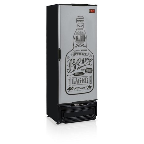 Refrigerador de Bebidas Cervejeira 414L Gelopar Grba-400Gw Porta Cega