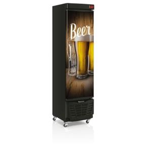 Refrigerador de Bebidas Cervejeira Gelopar GRBA-230EWD Porta Cega Preto Adesivado - 110v