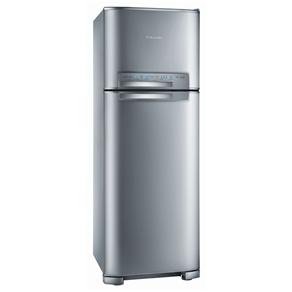 Refrigerador Electrolux Frost Free Duplex Celebrate Blue Touch DFX50 com Controle de Temperatura - 430 L - Inox - 220V