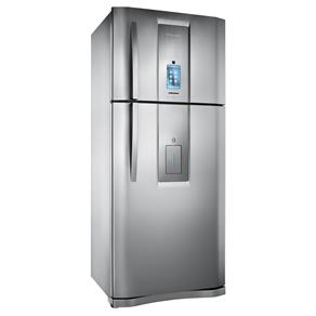 Refrigerador Electrolux Infinity I.Kitchen DT80X Frost Free com Dispenser de Água e Painel Touch Screen 542 L - Inox - 110V