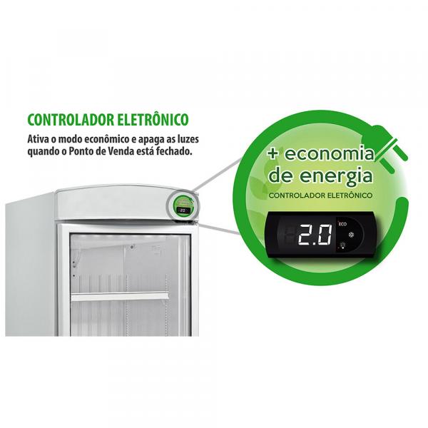 Refrigerador Expositor para Bebidas Metalfrio com Controlador Eletrônico 497 Litros VB52R