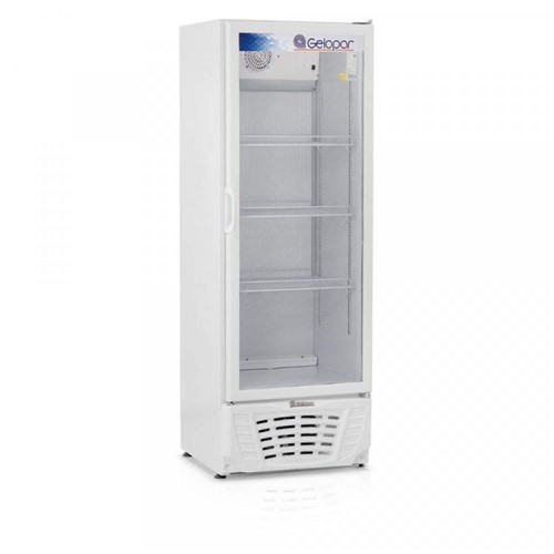 Refrigerador Expositor Profissional 414L Vertical Frost Free 295w Branco Gelopar 220v