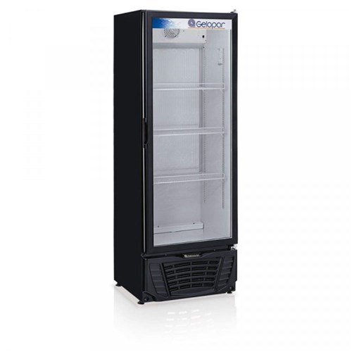 Refrigerador Expositor Profissional 414L Vertical Frost Free 295w Preto Gelopar 220v