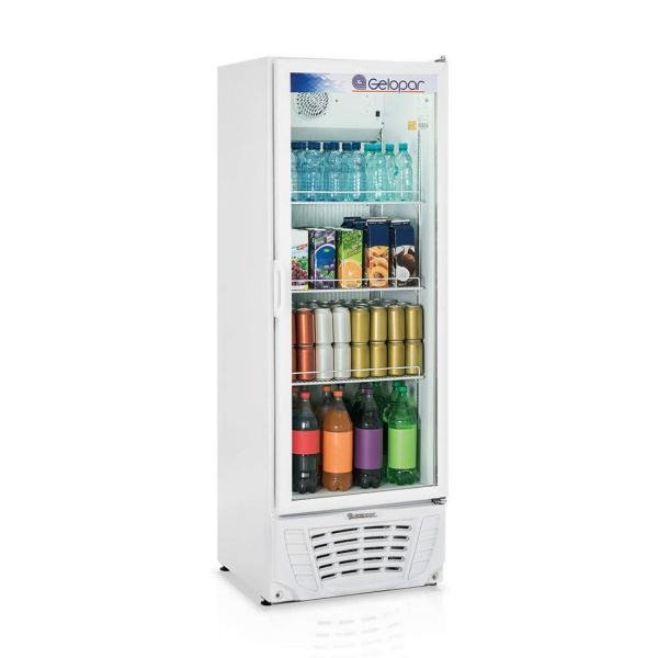 Refrigerador Expositor Vertical Frost Free 414L Profissional Gelopar 127V 306W Branco
