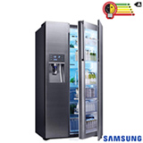 Refrigerador Food Showcase de 3 Portas Frost Free Samsung com 765 Litros Inox - RH77H90507H