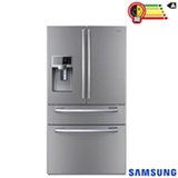 Refrigerador French Door Samsung de 04 Portas Frost Free com 614 Litros Painel Eletrônico Inox - RFG28MESL