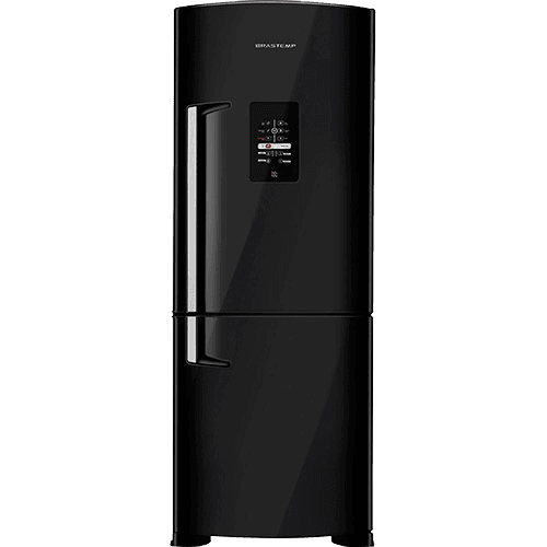 Refrigerador Frost Free BRE50NE Inverse Preto 422 Litros - Brastemp