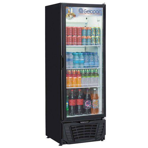 Refrigerador Frost Free Gelopar Gptu-40pr 414 Litros Expositor de Bebidas 127v, Preto