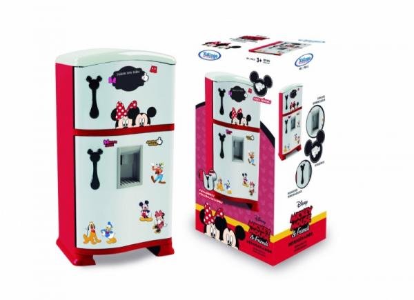 Refrigerador Infantil Vermelho e Branco Mickey Xalingo
