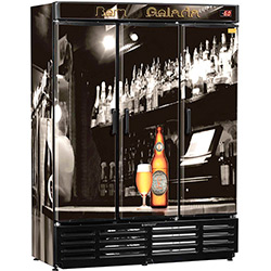 Refrigerador para Bebidas Gelopar Cervejeira GRBA-1180PL 1170l Preto/Adesivado