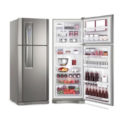 Refrigerador 2 Portas Frost Free 427l Inox Electrolux 127v Df53x