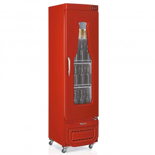 Refrigerador Vertical Cervejeira Frost Free Vermelho Gelopar 220V