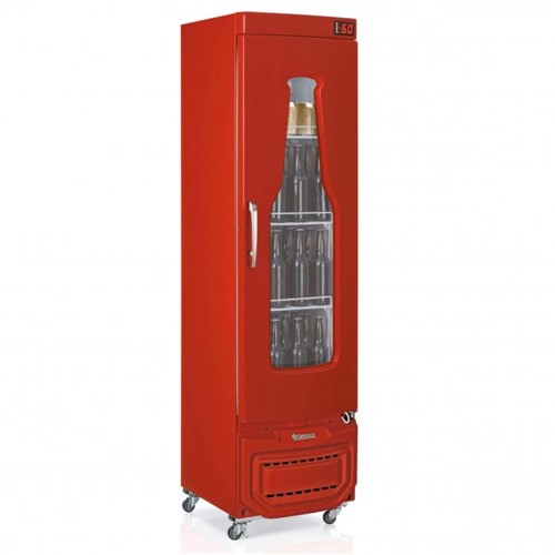 Refrigerador Vertical Cervejeira Frost Free Vermelho Gelopar 127V