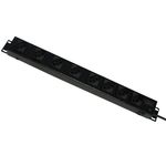 Régua Capte 8 Tomadas Rack 19 Servidores Proteção Surto 110v/220v - 2200 Watts