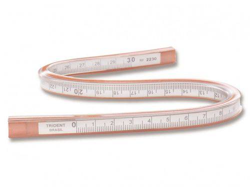 Tamanhos, Medidas e Dimensões do produto Régua Flexível com Escala 2240 Trident 40cm