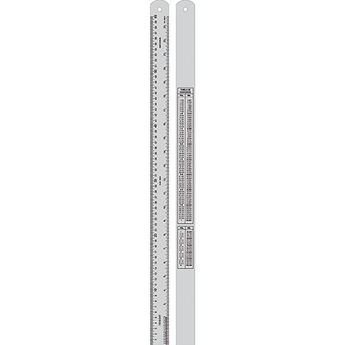 Régua Trident Aço Inox com Tabela de Conversão 60cm