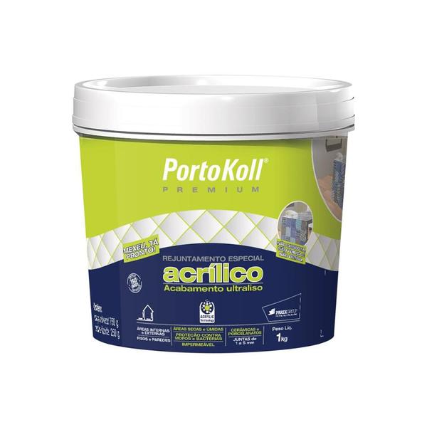 Rejunte Acrílico Premium Camurça 1kg - Portokoll