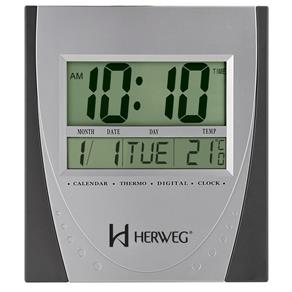Relógio 6287 Parede Digital Calendário Termômetro Herweg