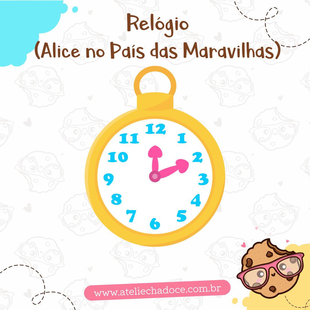 Relógio / Alice no País das Maravilhas - B0017-1