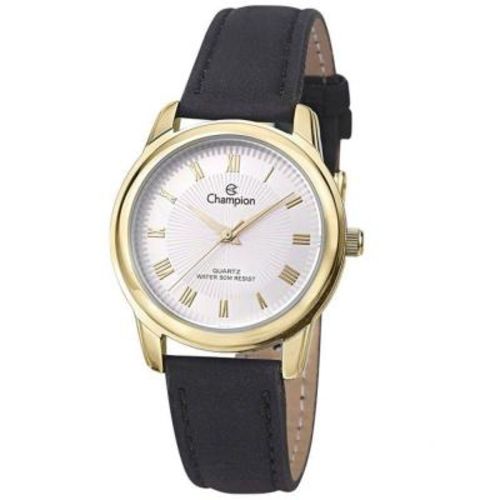 Relógio Analógico Feminino Champion Social CH24651B - Pulseira de Couro, Resistente à Água