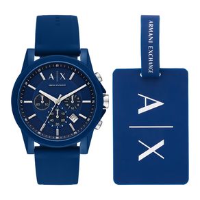 Relógio Armani Exchange Masculino Outerbanks Azul AX7107/8AN AX7107/8AN