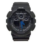 Relógio Black Shock Preto Fosco Premium Borracha Resistente Água