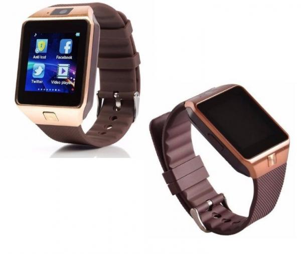 Tudo sobre 'Relógio Bluetooth Smartwatch Dz09 Iphone Android Gear Chip - Marrom-Dourado'