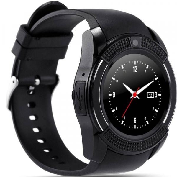 Tudo sobre 'Relógio Bluetooth Smartwatch Gear Chip V8 Iphone e Android Preto - Odc'