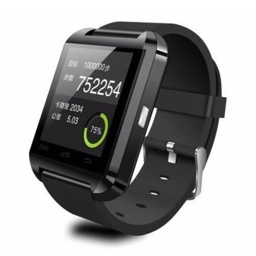 Smartwatch U8 Preto Relógio Inteligente Bluetooth Android I.phone