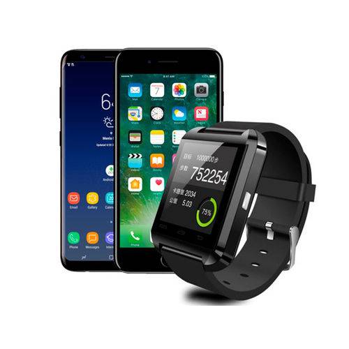 Tudo sobre 'Relógio Bluetooth Smartwatch U8 Inteligente Atende Ligação Mãos Livres'