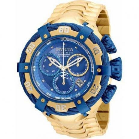 Relógio Bolt Modelo 21361 Dourado / Azul - Iv