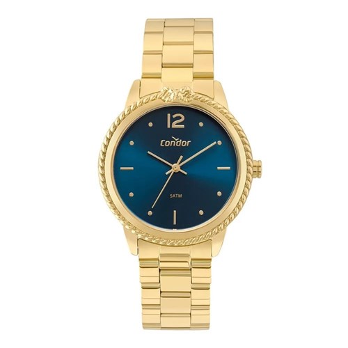 Relógio Bracelete Feminino Dourado Condor Coal2035fdqk4a