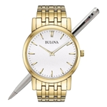 Relógio Bulova Masculino Slim Dourado WB21669H / 97A102
