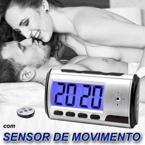 Relogio Camera Espia Escondida + Audio + Sensor de Movimento