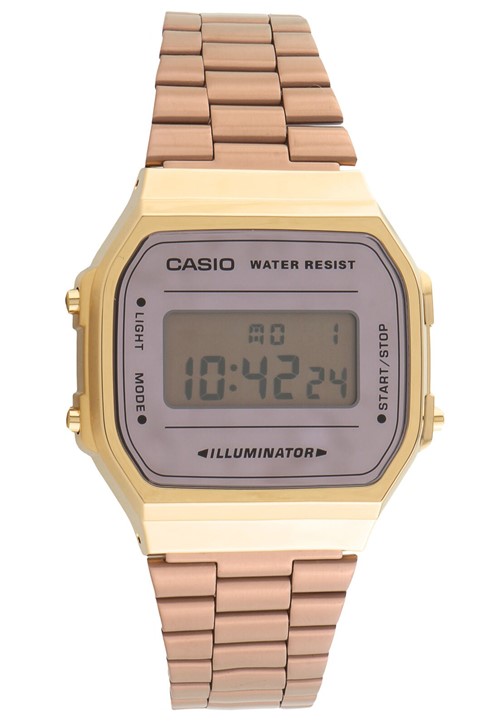 Relógio Casio A168WECM-5D Rosa