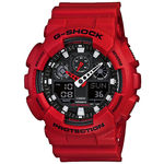 Relógio Casio G-shock Anadigi Ga-100b-4adr Preto/vermelho