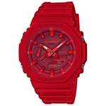 Relógio CASIO G-SHOCK Masculino anadigi vermelho GA-2100-4ADR