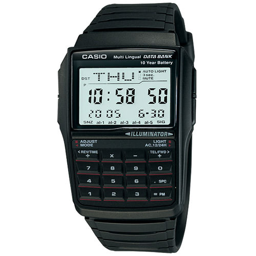 Relógio Casio Masculino Data Bank Calculadora Dbc-32-1adf.