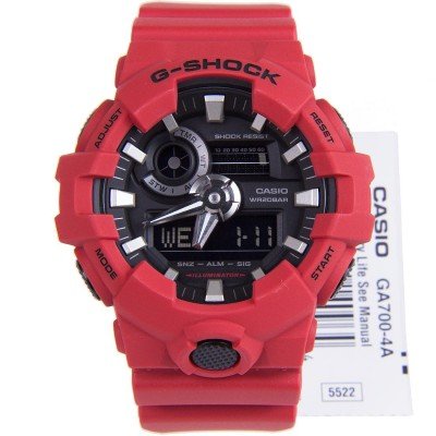 Relógio Casio Masculino G-Shock Ga-700-4adr Vermelho