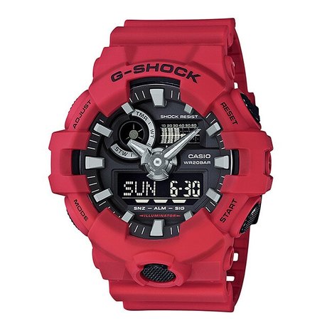 Relógio Casio Masculino G-Shock Ga-700-4Adr Vermelho