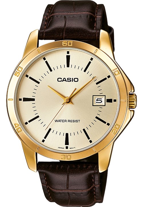 Relógio Casio MTP-V004GL-9AUDF Dourado/Marrom