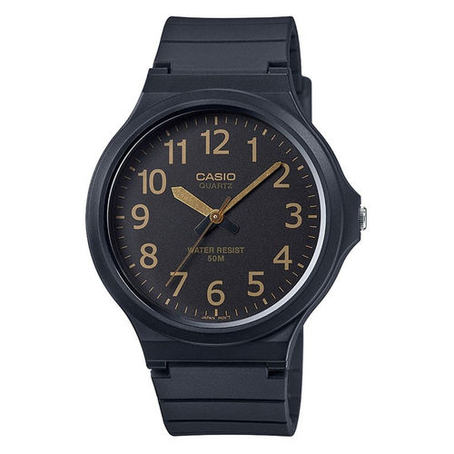 Relógio Casio Standard Analógico Preto/dourado Mw-240-1b2vdf