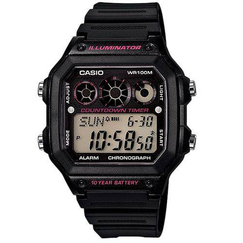 Relógio Casio Standard Digital Ae-1300wh-1a2vdf