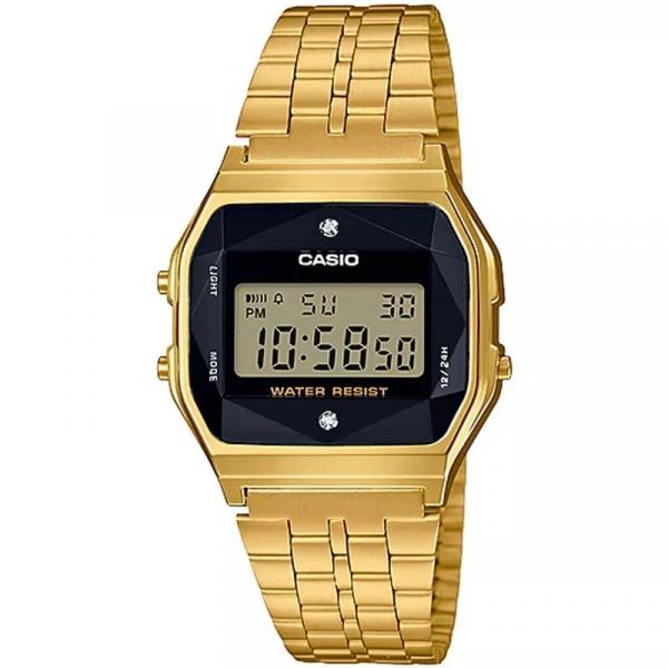Relógio Casio Vintage Diamonds Dourado Unissex A159WGED-1DF