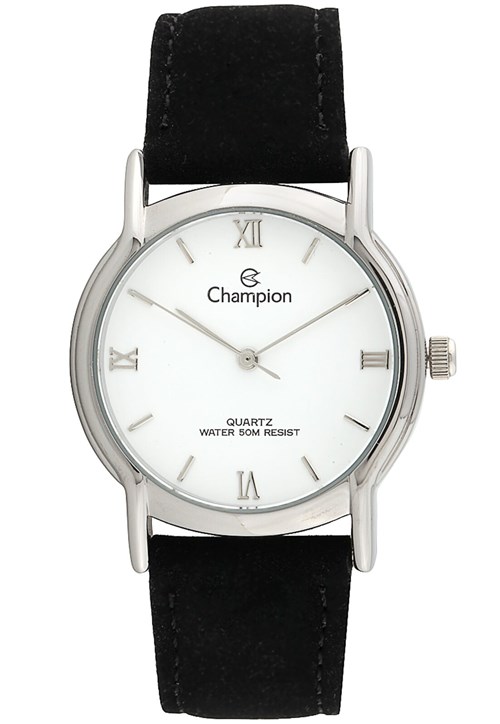 Relógio Champion CN28035Q Preto/Prata