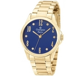 Relógio Champion Elegance Feminino Dial Azul Cn26242a